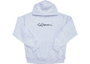 Supreme Classic Script Hooded Sweatshirt Ash Grey
