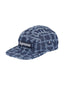 Supreme Frayed Croc Denim Camp Cap Navy
