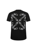 Off-White Bandana Skate Arrow Embroidered Black T-Shirt