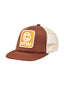 Corteiz Box Trucker Hat Brown
