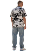 Corteiz Island Puff Print Arctic Camo Tee