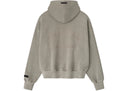 Essentials Embroidered Classic Full Zip Hoodie Smoke Grey