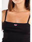 Diesel T-Hop-D Logo Embroidered Cami Top Black