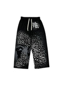 Mixed Emotions Black Striped Sweatpants
