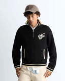 Nude Project Ying-Yang Quarter Zip-Knit Black