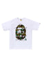 BAPE 1st Camo Bape Katakana Tee White/Green