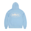 Corteiz Island Puff Print Zip Hoodie Baby Blue
