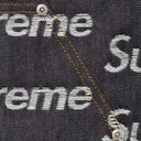 Supreme Jacquard Logos Double Knee Denim Painter Jean Rigid Indigo