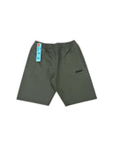 ⁠off-white helvetica logo sweatshort army green Blac one-kickz