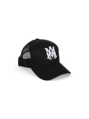 Amiri MA Logo Trucker Hat 'Black/White'