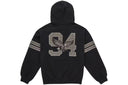 Supreme Rhinestone Eagle Hooded Sweatshirt Black
