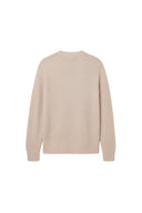 Jersey de punto AllSaints Chainy en color marrón dusk de One Kickz con textura acanalada y cuello redondo