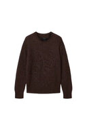 Jersey de punto One Kickz AllSaints Chainy en color marrón intenso con bordado de logo en el pecho