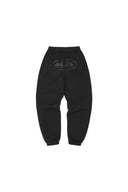 Pantalones de chándal One Kickz Corteiz Alcatraz en color negro con logo estampado en la parte superior
