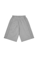 Pantalones cortos deportivos One Kickz Corteiz Dem Pro en color gris con tejido de malla y logo lateral