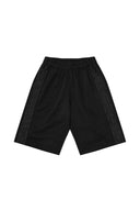 Pantalones cortos deportivos One Kickz Corteiz Dem Pro en color negro con tejido de malla y detalle de logo lateral
