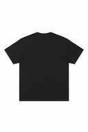 Vista trasera de la camiseta negra Corteiz Kingdom Tee de One Kickz con corte clásico y cuello redondo