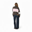 Jersey de punto con cremallera Eme Studios Thrill Lollipop en marrón con logo rosa y blanco de One Kickz