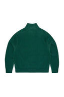 Jersey de punto acanalado con cremallera en color verde de One Kickz, vista trasera