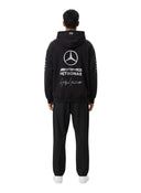 Sudadera negra One Kickz adidas x Y-3 Mercedes AMG Petronas con logotipos estampados en la espalda