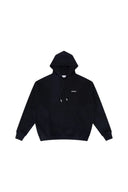 Sudadera con capucha negra One Kickz OFF-WHITE Windy Arrow con cordones ajustables y bolsillo frontal tipo canguro