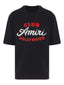 Amiri Club Hollywood Rhinestones Black Tee
