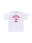 BAPE ABC Camo College Tee (SS25) White/Pink