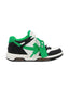 OFF-WHITE Out Of Office "OOO" Low Tops Black Green