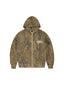 Corteiz Island Puff Print Zip Hoodie Forest Camo