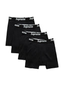 Supreme Hanes Boxer Briefs (4 Pack) Black