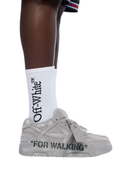 Off White Out Of Office For Walking Suede Sneakers Grey one-kickz