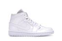 Jordan 1 Mid Triple White (Women's)