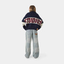 Eme Studios Thrill Navy Zipper KNit