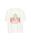 Rhude East Hampton Crest Cotton Beige Tee