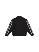 Supreme Jacquard Sleeve Half Zip Sweater Black