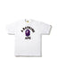 BAPE Color Camo College Tee White/Purple