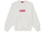 Supreme Washed Box Logo Crewneck White