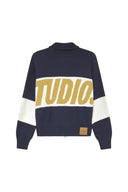 Eme Studios Thrill Mustard Zipper Knit