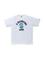 BAPE ABC Camo College Tee White/Blue