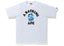 BAPE ABC Camo College Tee White/Blue