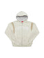 Supreme Jet Sleeve Zip Up Hooded Sweatshirt White