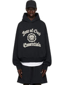 Fear of God Essentials Heavy Fleece Vintage Shrunken Hoodie Black