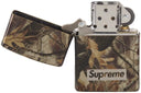 Supreme Camo Logo Zippo Realtree Hardwoods Camo