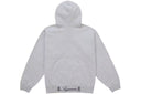 Supreme God Over Money Zip Up Hooded Sweatshirt Heather Grey