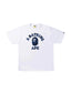 BAPE Color Camo College Tee White Navy