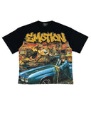 Mixed Emotion Angel Wash Tee Black