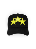 AMIRI Three Star Trucker Hat Black/Lime