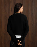 Nude Project Wavy Knit Sweater Black