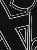 Palm Angels Monogram Statement Logo Hoodie Black
