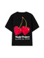 Nude Project Juicy Cherry Tee Black